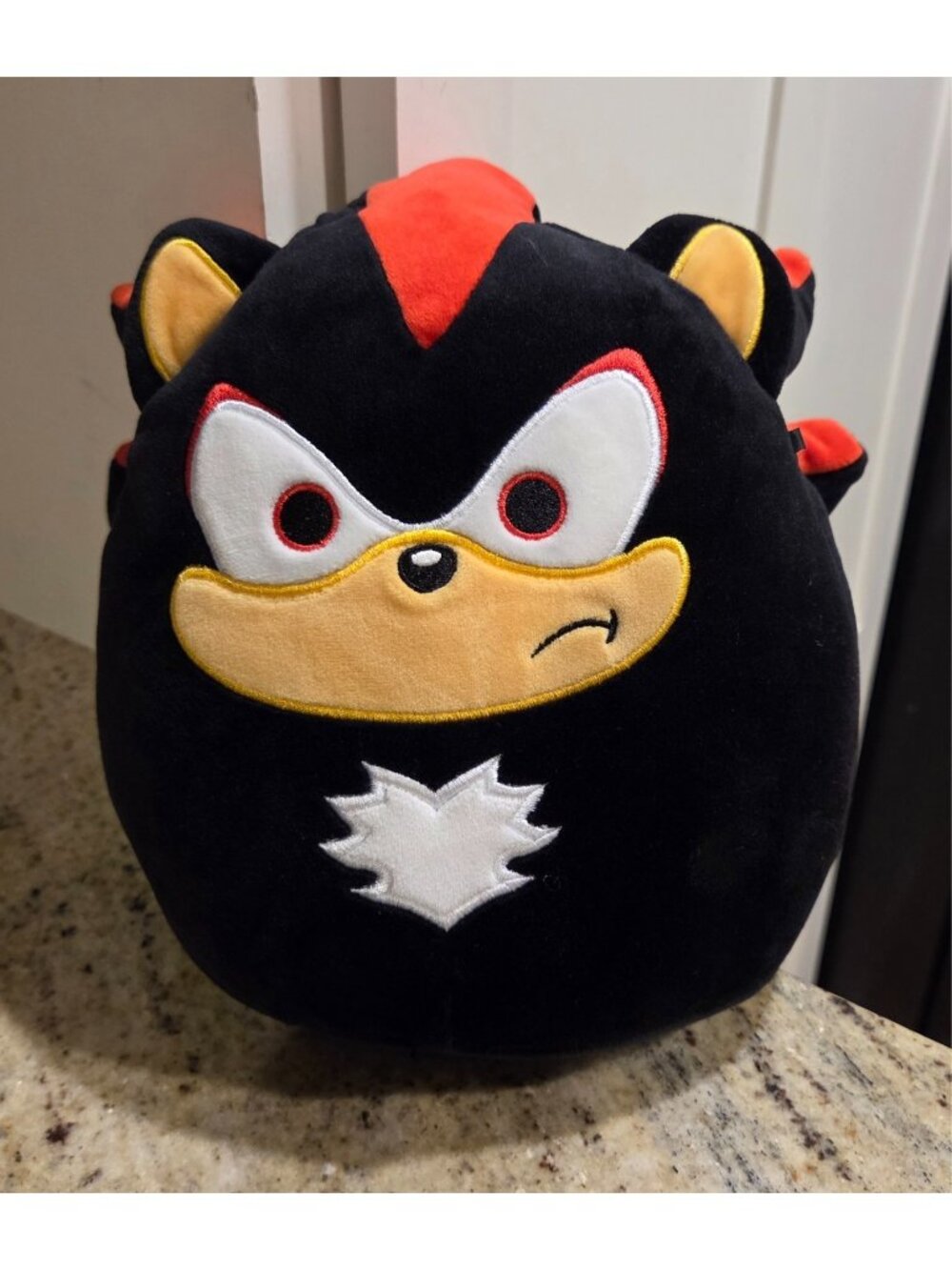 Squishmallow Kellytoy Shadow Sonic the Hedgehog 10" Inch Stuffed Plush.